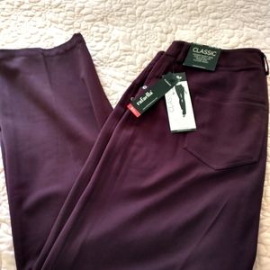 Rafaella dark purple women's pants size 16W